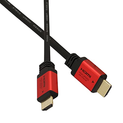 Image of C&E High Speed Ultra HDMI Cable CL3 Rated (25 Feet /7.6 Meter) with Ethernet, Supports (4Kx2K@60HZ), Video 4K UHD 2160p, HD 1080p, 3D, Xbox PlayStation PS3 Audio Return, Version Red (3 Pack)