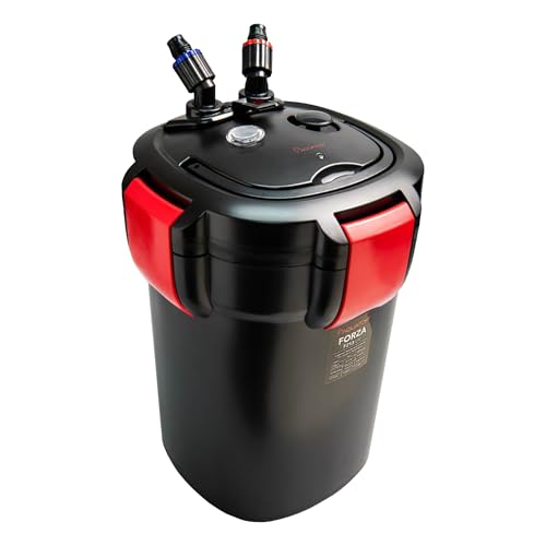Aquatop Forza Premium Canister Filter – 13 Watts – 550 GPH Flow Rate – Ideal for 125-175 Gallon Fresh & Saltwater Tanks – Includes Filtration Media
