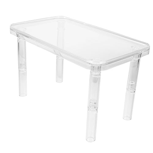 Mikikit 1 Set Delicate Hamster Platform Transparent Decorative Bed for Hamster Cage Climbing and Resting Space for Pets for DIY Playground and Accessories