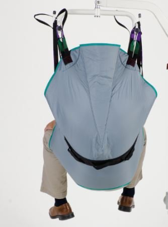 patient aid full body padded divided leg sling with neck amp back support for bathing amp toileting patient transfer aid with 225-450 lbs weight capacity large works with popular patient lift brands