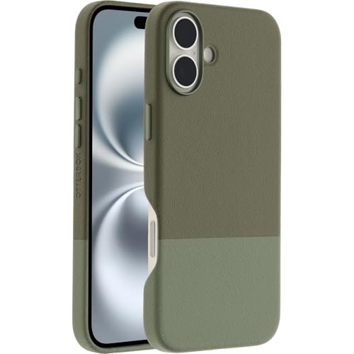 Image of OtterBox iPhone 16 Plus Statement Series Cactus Leather for MagSafe - Mojave Moss Green - Ultra-Thin, Sleek iPhone Case, Premium iPhone Case, MagSafe Compatible