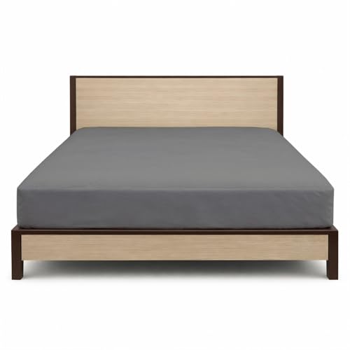 Image of 100% Waterproof Mattress Protector Queen Size Bed 78x60 Inch, Non Woven Fabric Fitted Mattress Cover with Elastic, Waterproof Bed Protector, Hypoallergenic, 10 Inch Deep Pocket - Dark Grey