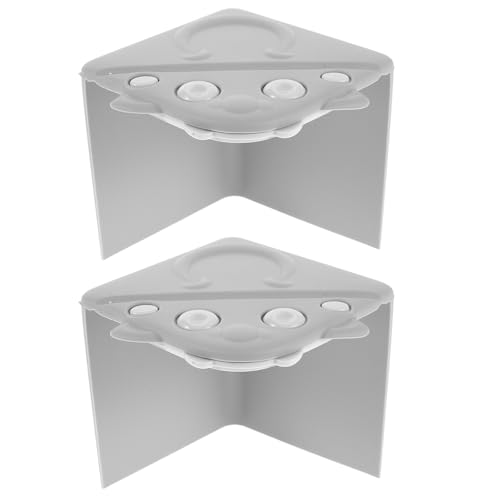 Protection d'angle en silicone souple gris lot de 2 pour fenêtres