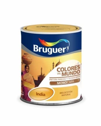 975081231 - Pintura plast mate 4 lt melocoton int. mono india bruguer
