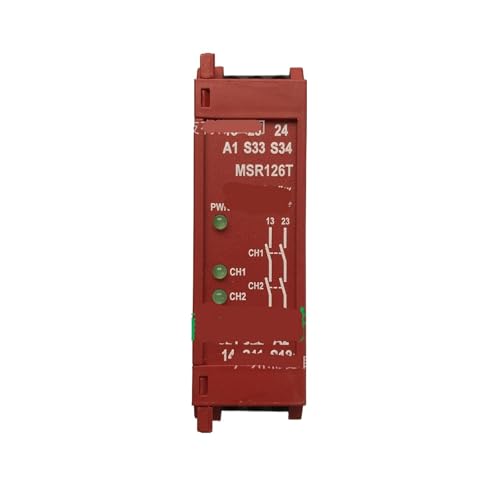 Relé de seguridad 440R-N23117 MSR126T de 24V de doble canal para cortinas ópticas