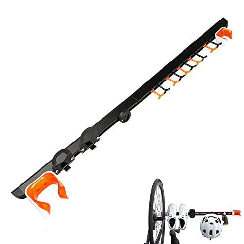 HEIBTENY Fahrradhalterung Wand für Fahrräder und Helmhaken, Fahrrad...