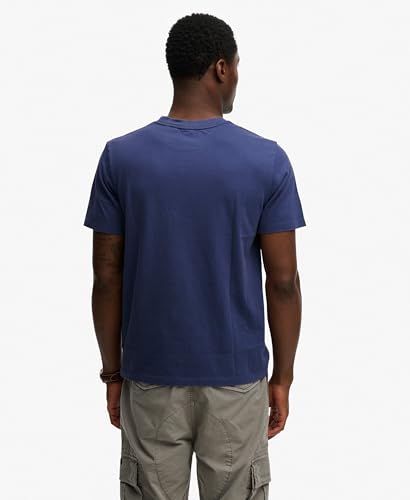 Superdry 1954 Company Relaxed Tee T-Shirt, Hampton Blue, L Men's
