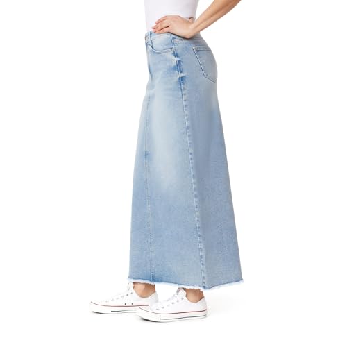 WallFlower Women's Legendary Maxi Mid Rise Denim Skirt Insta Stretch Juniors3