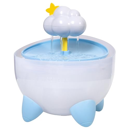 Catstages Purrfect Rain Cat Water Fountain 2L Pet Drinking Fountain with 5-Stage Filter Easy-to-Clean USB Powered Quiet Water Dispenser with Replaceable Filter