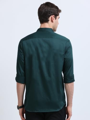 Image of Miraan Men's Satin Long Sleeve Casual Shirt (GASATIN)