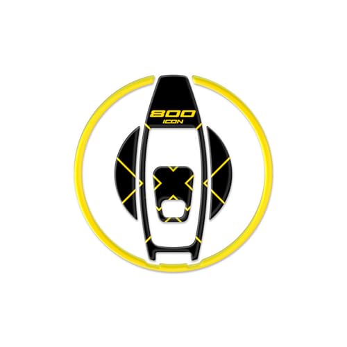 Protection bouchon essence résine 3D jaune anti-rayures pour Ducati Scrambler 800 - 2