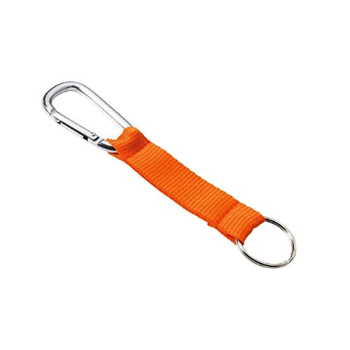 Preisvergleich Produktbild Pureday Karabineranhänger - mit Schlüsselband & Schlüsselring - Orange