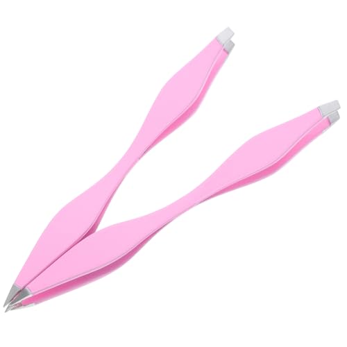 Anneome Pinzas De Acero Inoxidable De Doble Cabeza Para Cejas 2 Unidades Diseño Compacto Portátil Precisión Depilación Facial Cuidado Personal Uso Doméstico y Viajes