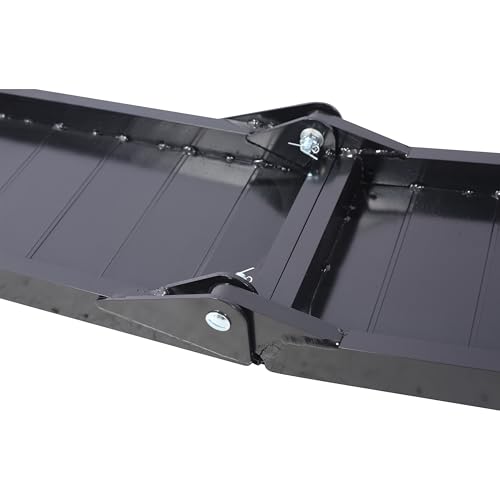 Rampas para camión, rampas portátiles plegables de aluminio 80"x12", capacidad 1500 LBS, recubrimiento negro con hebilla, 2 piezas para ATVs, sopladoras de nieve, segadoras, UTVs, bicicletas y camionetas miniatura 7
