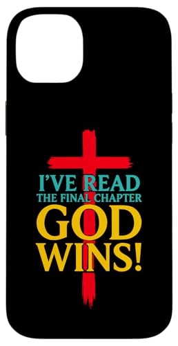 「I 've Read the Final Chapter God Wins Wins Christian Cross Faith」 スマホケース iPhone 14 Plus 用