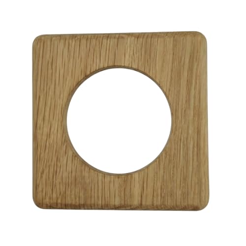 Plaque carrée en bois pour interrupteur/prise (Compatible Legrand® Céliane)