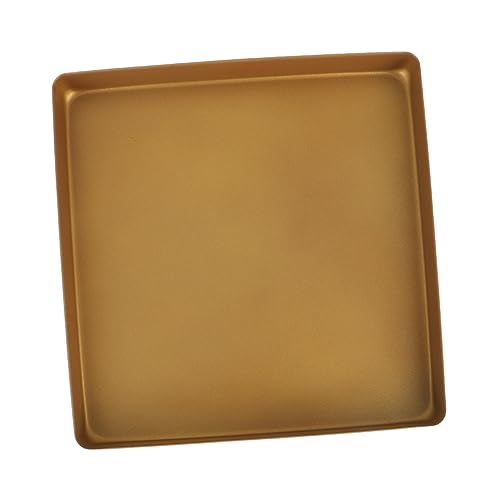 KICHOUSE bakeware Telaio da forno Baking vassoi tortiere quadrate per la cottura teglia quadrata teglia per pizza Strumento di cottura Teatro Lega di alluminio Golden