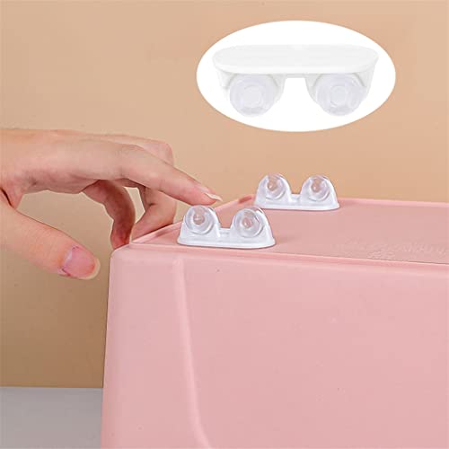 Petite roue universelle PGNEX lot de 8 pour boîte de rangement noire - 5