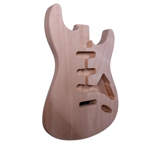 Unfinished Guitar Body Unfinished DIY Electric Guitar Mahogany Body SSS Pickup Holes Replacement