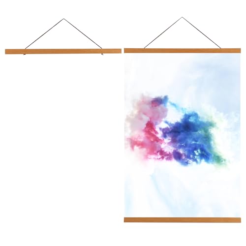 Magnetic Poster Hanger Frame,16x20,16x24,16x22,16x16 In,Teak,1 Pack,16”