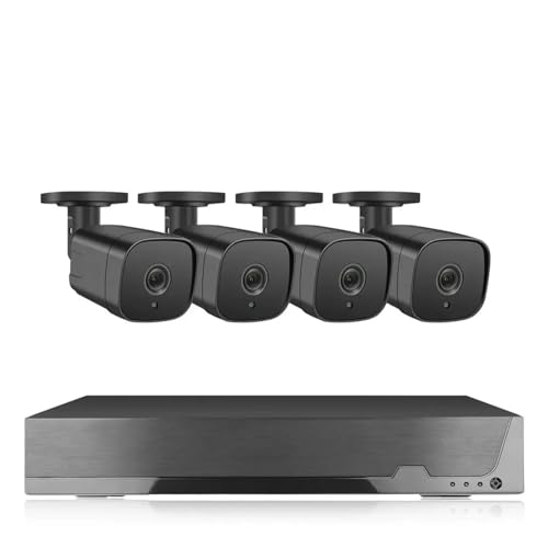 Tuya X}[g POE CCTV ĎVXe 8CH 8MP POE NVR Lbg O 4K Eg HD rfI ZLeB IP J Lbg 猟o(1T,8CH NVR 4 CAMERAS_AU PLUG)