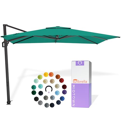 Image of Midtown Umbrellas Grande Square - 9 x 9 Ft Cantilever Umbrella