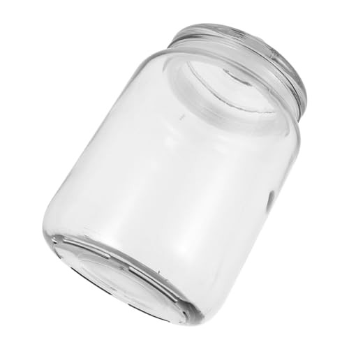 Genérico lata de lavandería celofán manguera flexible Llavero Bote de vidrio para almacenamiento de detergente en polvo frascos con tapas herméticas recipiente de polvo de lavandería