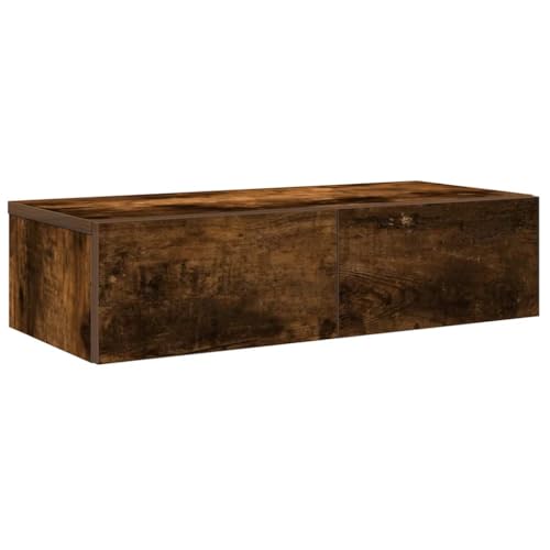 Genérico Estante De Pared Con Cajones De Madera Contrachapada Blanco,Mobiliario,Estanterías,Estantes Y Estanterías,859972