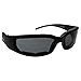Global Vision Chicago Padded Riding Motorcycle Sunglasses For Men & Women Black w/Smoke Lens Safety