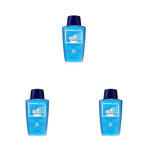 Maybelline New York Augen-Make-Up Entferner, sanfte und erfrischende Reinigung, beruhigende Formel, 150ml (Packung mit 3)