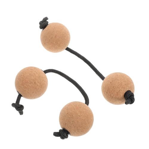 2ペア マラカス ハンドルバルブノズル 楽器シェーカー シームレスシェーカー グリ シェーカー 両用砥石 ミュージカルシェイカーボール リズムゲーム用シェーカー 木、砂、ロープ