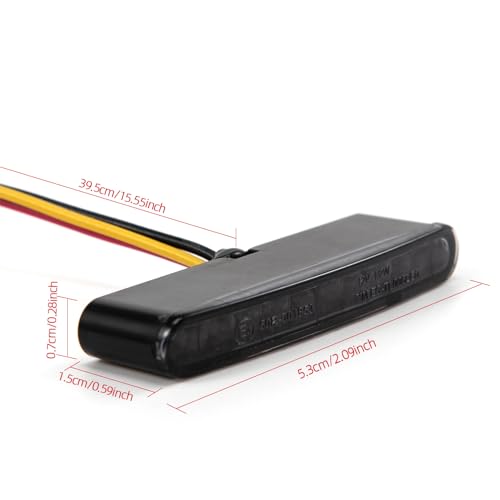 Motorrad Rücklicht LED Heckleuchten Bremslicht Stop Rote Lampe für Chopper Bobber Cafe Racer