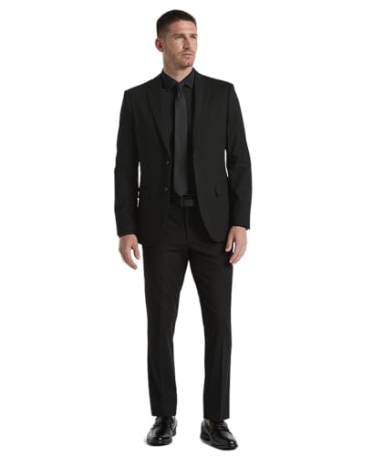 Perry Ellis Men's Dobby Louis Slim Fit Suit Pants