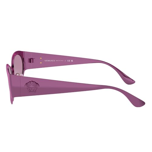 Versace VE 2263 1503AK Metallic Fuchsia Metal Round Sunglasses Violet Mirror Lens3