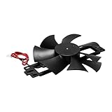 Enwye 18 V Ölgeschmierter Kühllüfter für Induktionsherdständer, PBT-Kunststoff, 7 Flügel, 2100 U/min, 120 x 120 x 25 mm