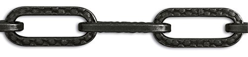 Cadena decoración acero negro de 2 mm cable largo para lámpara 2