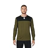 Alta qualità Fox Maglia a Maniche Lunghe Defend Foxhead, Olive Green, XL