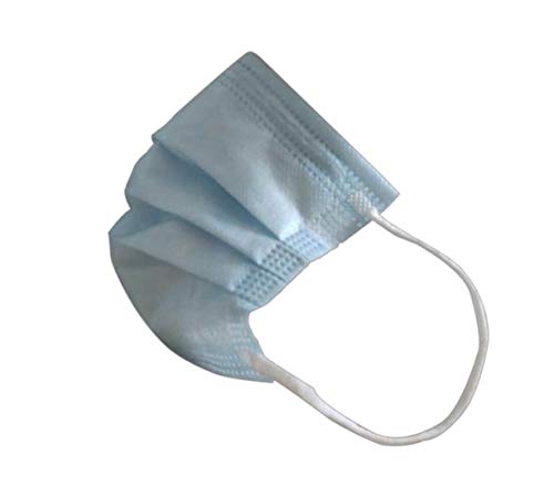 MACE CORPORATION Adult 3-PLY Disposable non medical mask with ear loops, Breathable Non-woven Face Mask, Breathable and Comfortable (Blue 30 Pack)
