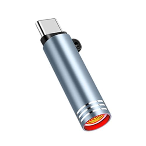 Mini encendedor tipo C resistente al viento, sin llama, USB C, adaptador de encendedor de cigarrillos, sin batería, teléfono de viaje para encendedor de aire al aire libre