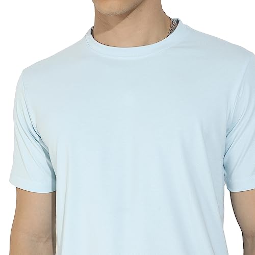 Image of CAHOOT Men's Basic Regular Fit T-Shirt for Casual Wear | Crewneck | Short Sleeve | Pull On Closure | Cotton T-Shirt Crafted with Comfort Fit for Everyday Wear