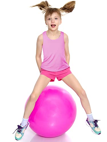 Image of Boao Girls Dance Tank Top Racerback Crop Tank Top Sleeveless Dance Outfit for Ballet Gymnastics Athletic Wear