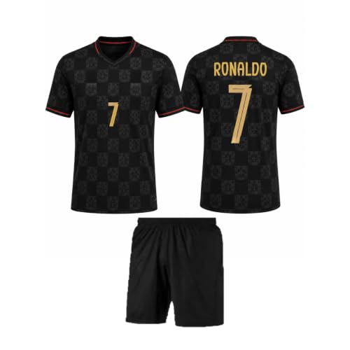 Image of Portugal Jersey Ronaldo 7 Jersey with Shorts for (Kids,Boys,Men)