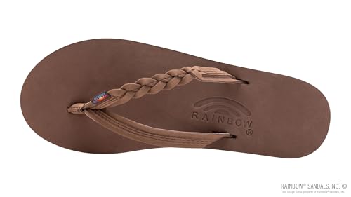 Image of Rainbow Sandals Women's Double Layer Flirty Braidy Premier Leather w /Single Braided Strap