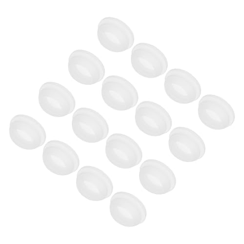 Image of MECCANIXITY 16pcs Silicone Snap in Locking Hole Plugs,19mm /0.7 Inch Mounting Diameter Narrow Groove Width 2mm Panel Seal Cover Round for Kitchen Bulkheads Waterproof Sealing Plugs Clear