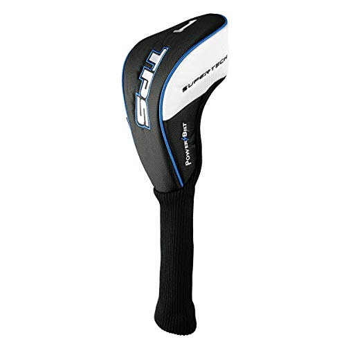 Powerbilt Tps Supertech 10.5 Degree Left Handed Driver Golf Club For Men, Black/Blue Includes Head Cover #TOP3