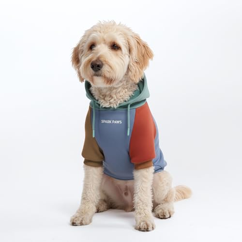Image of Spark Paws Dog Hoodie - Premium Dog Sweater for Small, Medium, and Large Dogs | Warm Outfits for French Bulldogs, Pitbull, Puppy, Winter Jacket Alternative - Alpine - 2XL