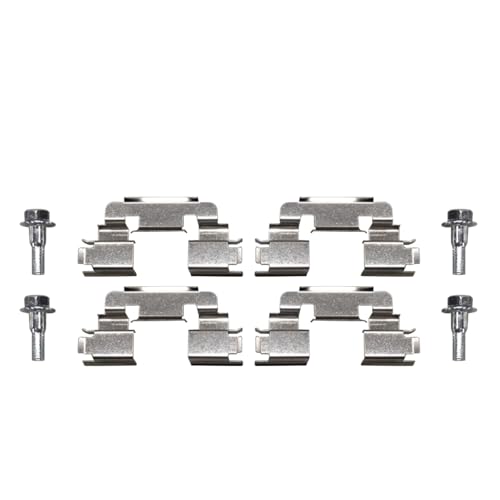 Image of Detroit Axle - Front Brake Pads for 02-05 Land Rover Freelander, Ceramic Brake Pads w /Hardware 2002 2003 2004 2005 Replacement