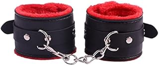 Fuwok Leather Hand Cǔffs Adjust Wris 008 (Black-Red)