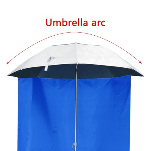 Paraguas de pesca para actividades al aire libre, camping y playa con tela impermeable 8