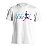 [アートワークスコウベ] ソフトボール Tシャツ 半袖 練習着 ドライ ポリゴンシルエットのソフトボール ユニセックス XL ホワイト